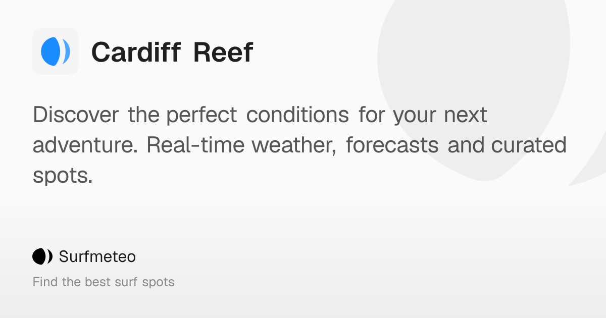San Diego County – Cardiff Reef Surf Forecast & Surf Report